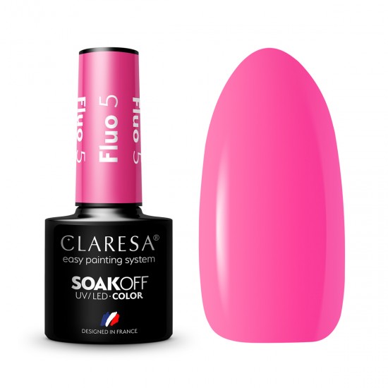 CLARESA hibridni lak za nokte FLUO 5-5g