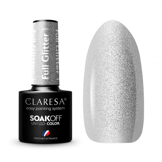 CLARESA hibridni lak za nokte FULL GLITTER 1-5g