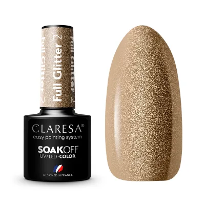 CLARESA hibridni lak za nokte FULL GLITTER 2 -5 g