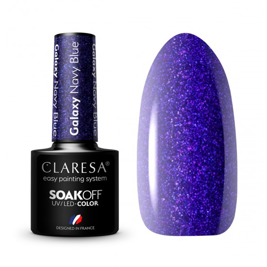 CLARESA Hibridni lak za nokte Galaxy Navy Blue 5g