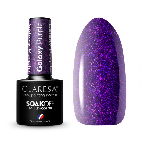 CLARESA hibridni lak za nokte Galaxy Purple 5g