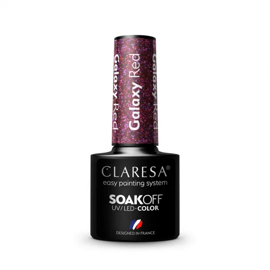 CLARESA gel lak Galaxy Red 5g — slika 3
