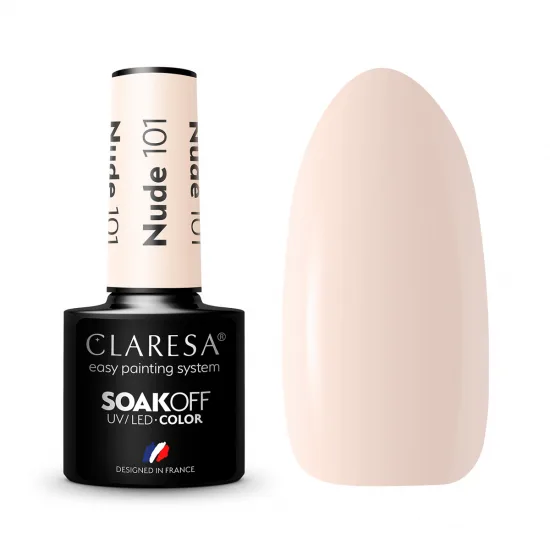 CLARESA hibridni lak za nokte NUDE 101 -5 g