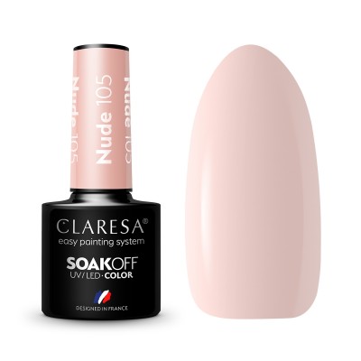 CLARESA hibridni lak za nokte NUDE 105 -5 g