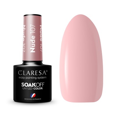 CLARESA hibridni lak za nokte NUDE 107 -5 g