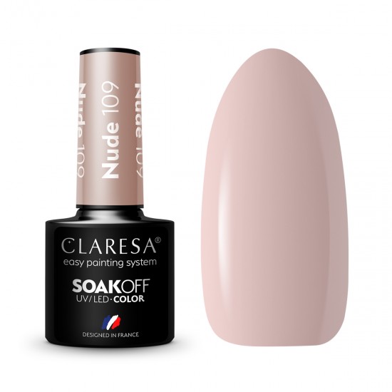 CLARESA hibridni lak za nokte NUDE 109 -5 g