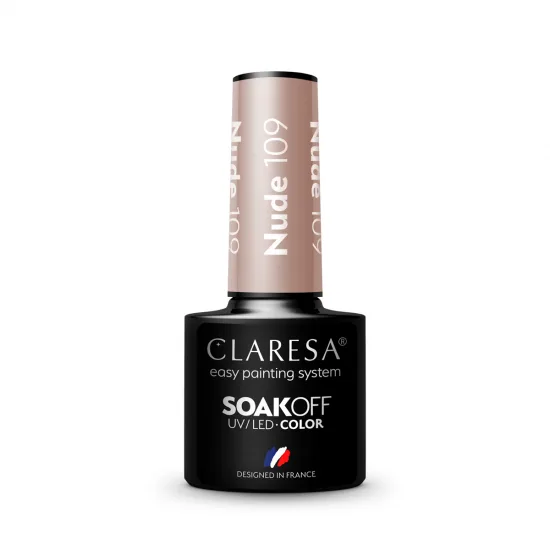 CLARESA hibridni lak za nokte NUDE 109 -5 g — slika 2