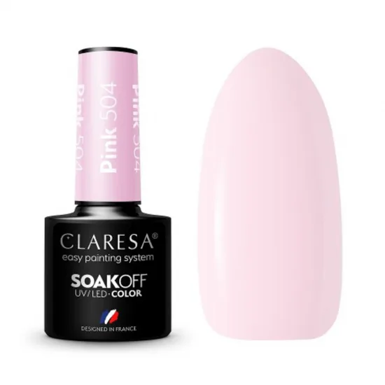 CLARESA hibridni lak za nokte ROZA 504 -5g