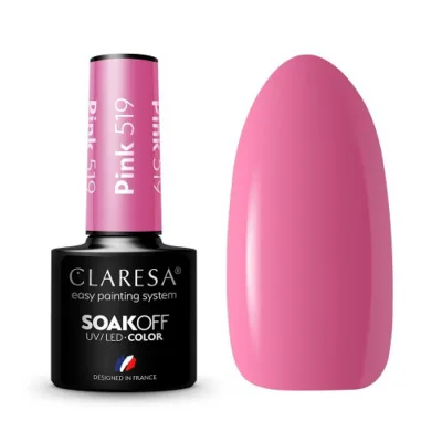 CLARESA hibridni lak za nokte ROZA 519 -5g