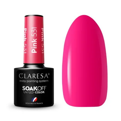 CLARESA hibridni lak za nokte ROZA 531 -5g