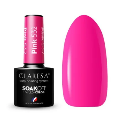 CLARESA hibridni lak za nokte ROZA 532 -5g