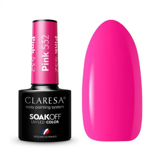 CLARESA hibridni lak za nokte ROZA 532 -5g