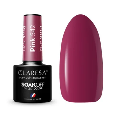 CLARESA hibridni lak za nokte ROZA 542 -5g