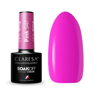 CLARESA hibridni lak za nokte ROZA 547 -5g