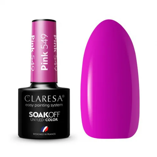 CLARESA hibridni lak za nokte ROZA 549 -5g