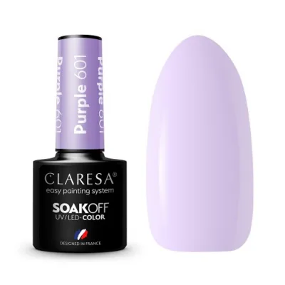 CLARESA Hibridni lak za nokte LJUBIČASTI 601 -5g