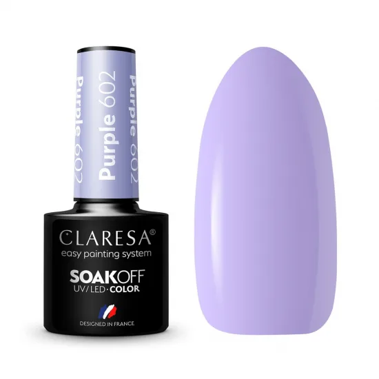 CLARESA Hibridni lak za nokte LJUBIČASTI 602 -5g
