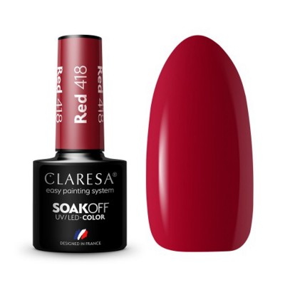 CLARESA hibridni lak za nokte CRVENI 418 -5 g
