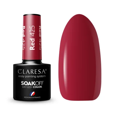 CLARESA hibridni lak za nokte CRVENI 425 -5g