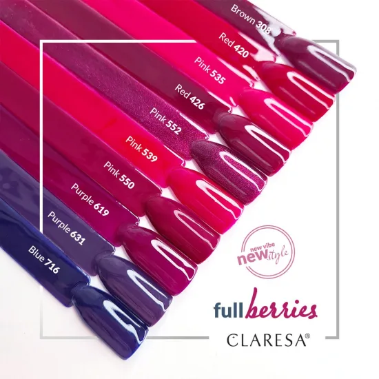 CLARESA hibridni lak za nokte CRVENI 426 -5g — slika 2
