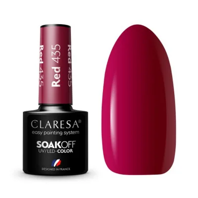 CLARESA hibridni lak za nokte CRVENI 435 -5g