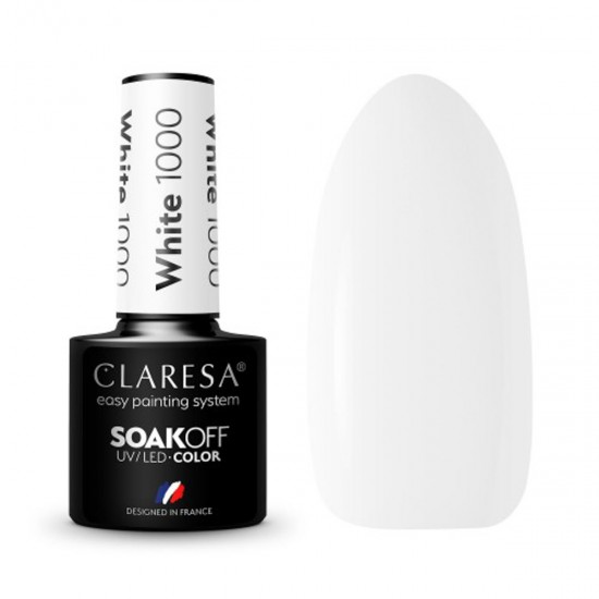 CLARESA hibridni lak za nokte BIJELI 1000 -5g