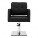 Gabbiano frizerska stolica Bergamo crna