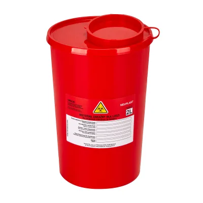 POSUDA ZA MEDICINSKI OTPAD 2 L CRVENA