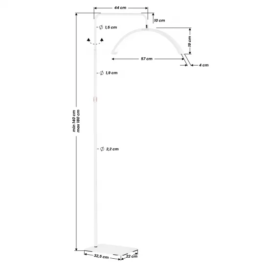 MOON LIGHT Lampa MOMO MX6 bijela — slika 15