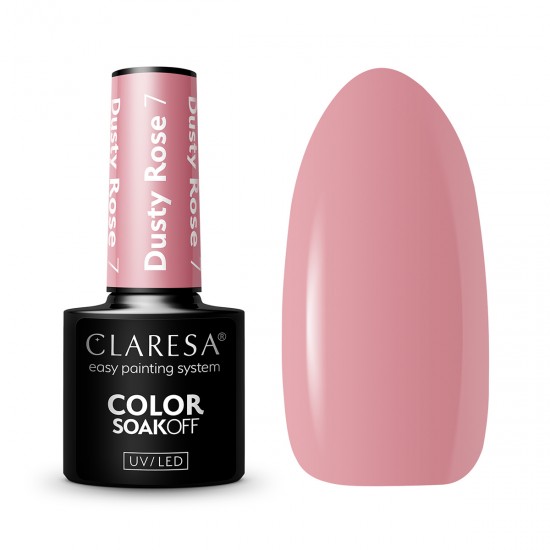 CLARESA hibridni lak za nokte DUSTY ROSE 7-5g