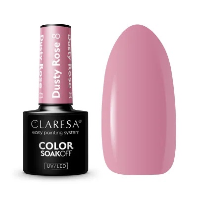 CLARESA hibridni lak za nokte DUSTY ROSE 8-5g