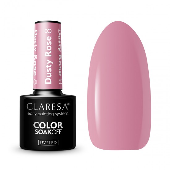 CLARESA hibridni lak za nokte DUSTY ROSE 8-5g