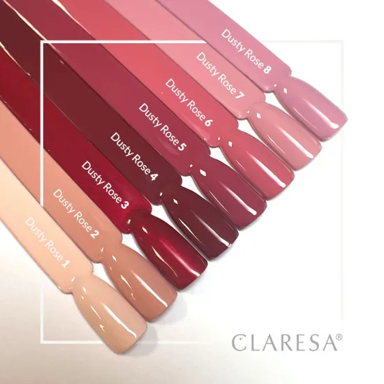 CLARESA hibridni lak za nokte DUSTY ROSE 8-5g — slika 3