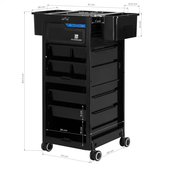 Gabbiano frizerski aparat s UV sterilizatorom 68UV crni — slika 2