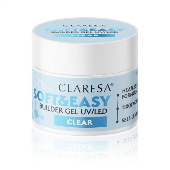Claresa gel za izgradnju Soft & Easy prozirni gel 45 g — slika 2