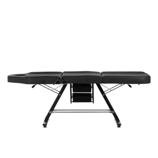 Sillon kozmetička stolica s kivetama crna — slika 11