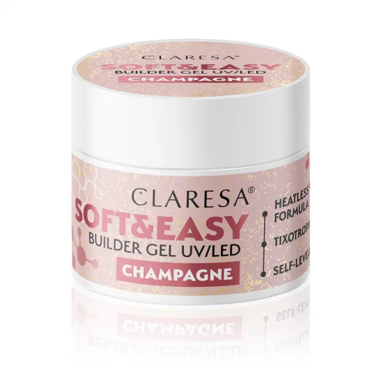 Claresa gel za izgradnju Soft&Easy gel šampanjac 12g