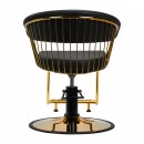 Gabbiano hairdressing chair Lille gold black