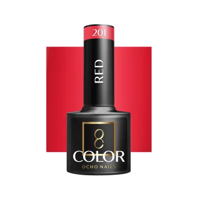 OCHO NAILS Hibridni lak za nokte crveni 201 -5 g