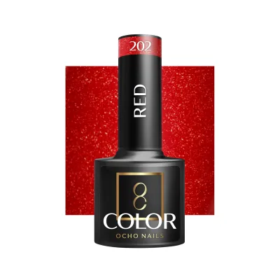 OCHO NAILS Hibridni lak za nokte crveni 202 -5 g