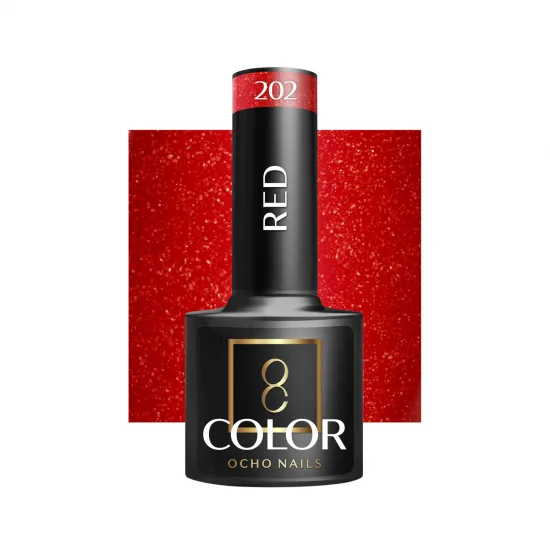 OCHO NAILS Hibridni lak za nokte crveni 202 -5 g