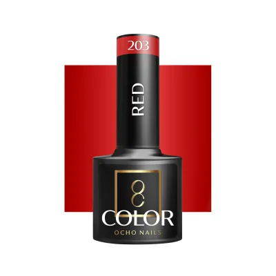 OCHO NAILS Hibridni lak za nokte crveni 203 -5 g