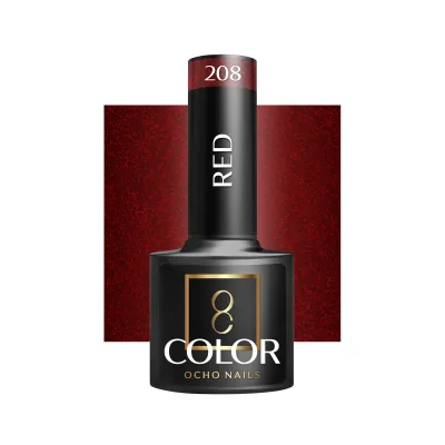 OCHO NAILS Hibridni lak za nokte crveni 208 -5 g