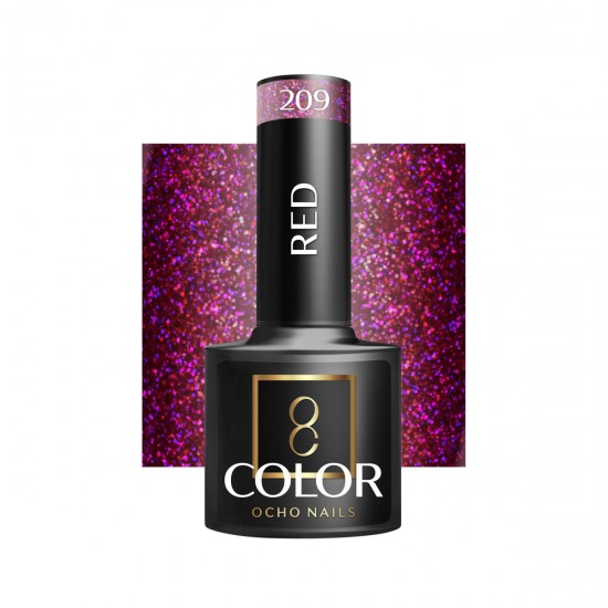 OCHO NAILS Hibridni lak za nokte crveni 209 -5 g