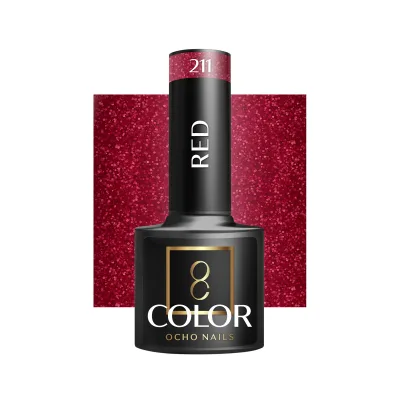 OCHO NAILS Hibridni lak za nokte crveni 211 -5 g