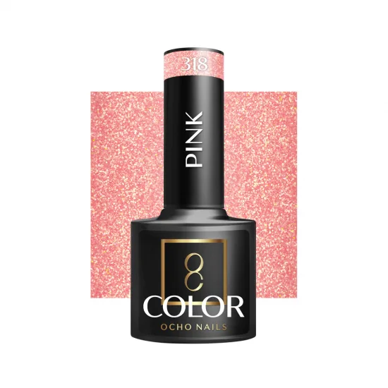 OCHO NAILS Hibridni lak za nokte ružičasti 318 -5 g