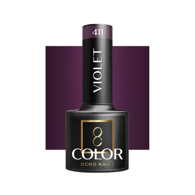 OCHO NAILS Hibridni lak za nokte ljubičasti 411 -5 g