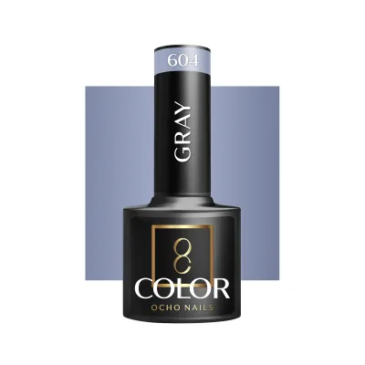 OCHO NAILS Hibridni lak za nokte sivi 604 -5 g