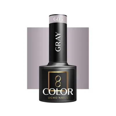 OCHO NAILS Hibridni lak za nokte sivi 605 -5 g