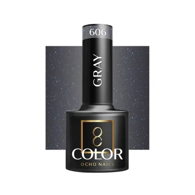 OCHO NAILS Hibridni lak za nokte sivi 606 -5 g